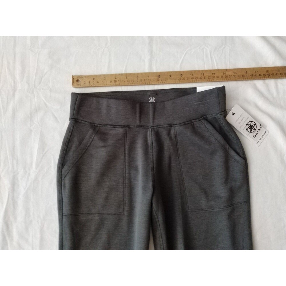 NEW Gaiam Pants Womens XS Gray Hudson Jogger Uptown Lounge Pockets Athleisure - Picture 2 of 12